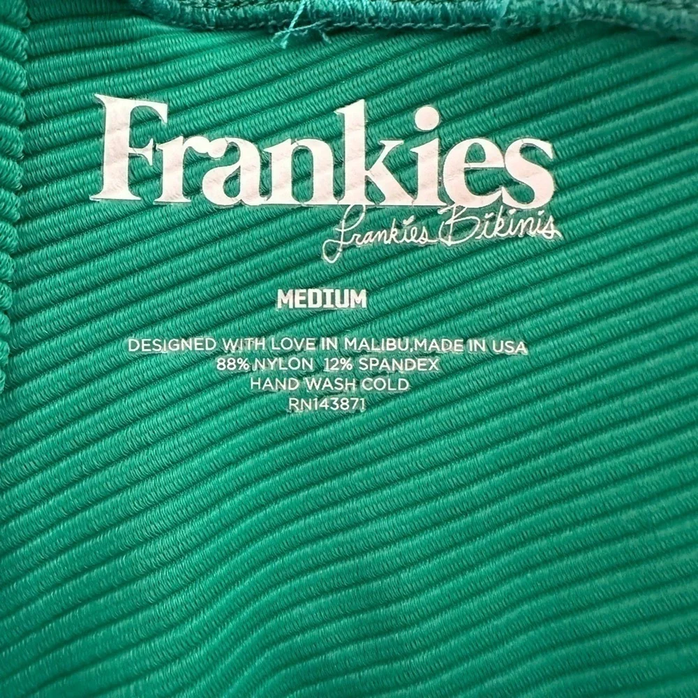 Frankie’s Bikinis Emerald Green Bikini Bottom Size M